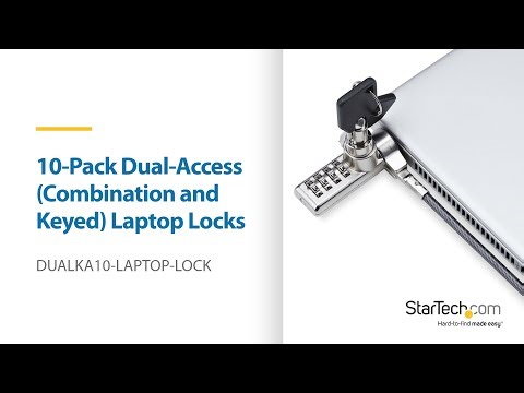 10-Pack of Dual-Access (Combination and Keyed) Laptop Locks | StarTech.com