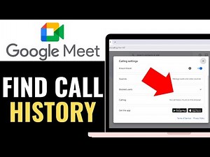 How To Find Google Meet Call History 2025 (Full Tutorial)