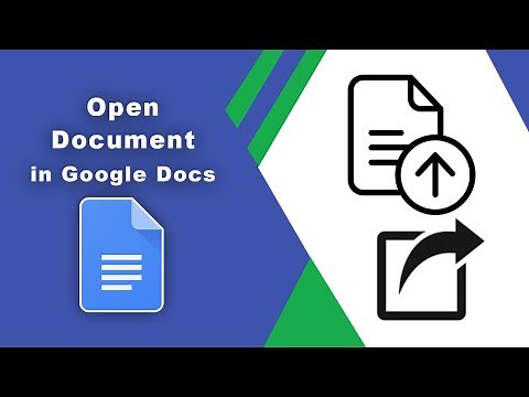 How to Open a Document in Google Docs and share it
