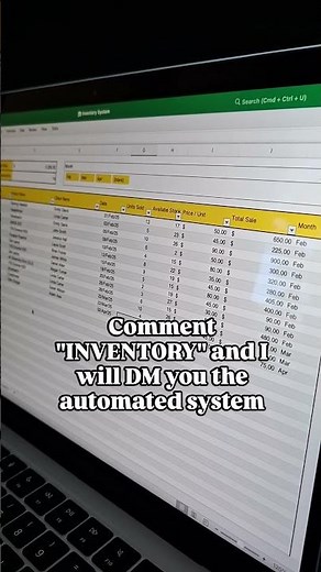 This Excel Inventory Template Runs Itself #excel #inventory