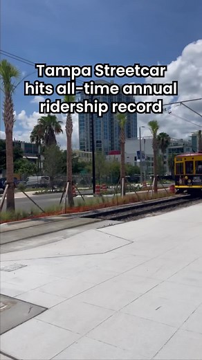 Tampa streetcar break all-time annual ridership record ✨ The TECO Line Streetcar smashed the all-time annual ridership record in FY2023 (October 1, 2022 – September 30, 2023) with 1,315,103 passenger trips. #trolley #streetcar #tampa #tpa #florida #downtowntampa #streetcar #transport #travel #southtampa #publictransit #recordbreaking #ridership #ybor #yborcity
