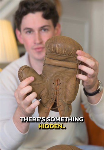 The secret hidden inside 100 year old boxing gloves is fascinating | Old Boxing Gloves