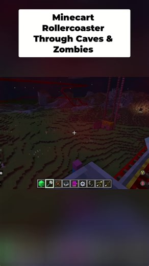 Minecraft roller coaster of a lifetime! Caves, mountains, and a perfectly timed pause. Epic! #Minecraft #RollerCoaster #Gaming #Epic #Gamer