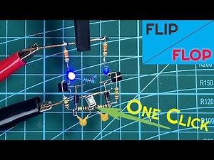 Flip Flop Led Flasher Circuit | Only One Push Button | Easy Electronics Tutorial