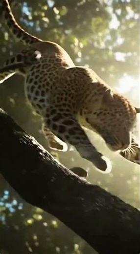 😱😱 Leopard’s Lightning Attack! Can the Monkey Escape?#shorts #shortclips