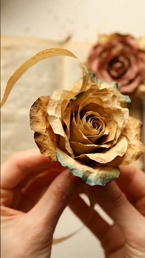 Turn Old Book Pages into a Beautiful Paper Rose 🌹📖 #Shorts #craft #diy #handmade