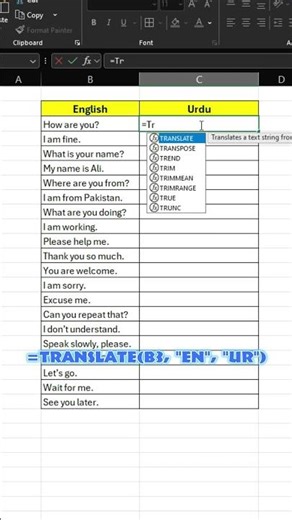 EXCEL Just Got Easier Can You Auto Translate Any Language?