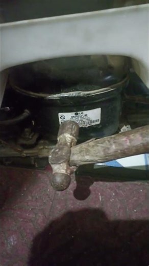 Lg single door refrigerator compressor problem #compressor #freezer #technical