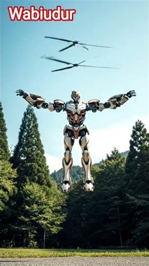 robot to helicopter রোবট থেকে হেলিকপ্টার হচ্ছে#robot #aivideo #funnyvideo #animals