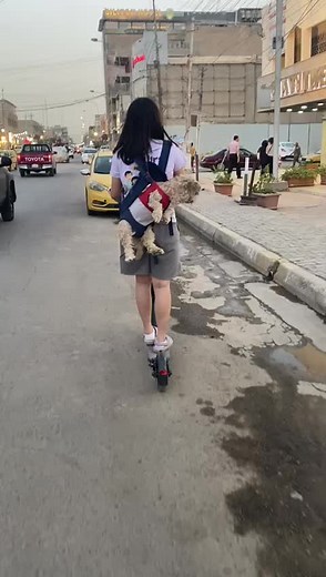 Electric Scooter Adventures in Busy Urban Streets