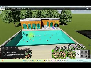 Lumion Render modern swimming pool -sketchup model