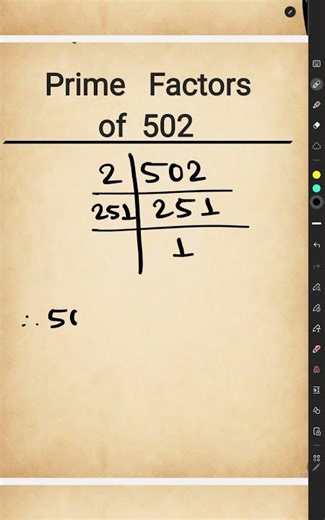 Prime Factors of 502 l Prime Factorization of 502
