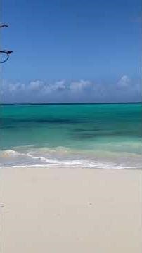 Relaxing Ocean Waves 🌊 | Caves Beach, Nassau Bahamas #Shorts