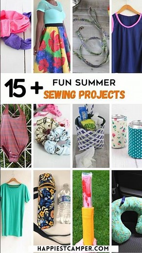 DIY 15 EASY Summer Sewing Projects #diy