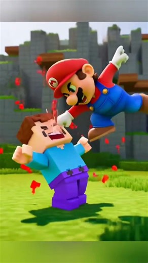 Don't copy Mario, or else... #minecraft #supermariobros