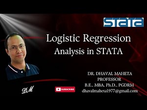 51. Logistic Regression in STATA || Dr. Dhaval Maheta