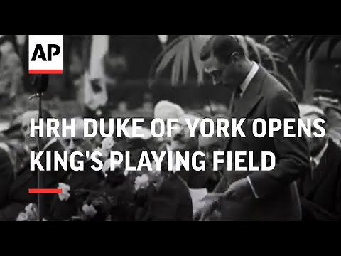 HRH Duke of York Opens King's Playing Field at Hampton Wick - 1930