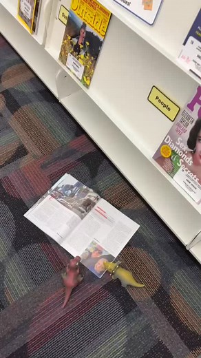 Did you know we have magazines available for check out? The dinos didn't and wanted to browse through all the choices! We have Texas Monthly, People, Newsweek, Artist's Magazine, Essence, Vanity Fair, Wired, and so much more! Come check them out on the second floor of the library! #harriscountypl #tomballtx #tomballlibrary #magazines #texasmonthly #essencemagazine #vanityfair | Lone Star College - Tomball Community Library