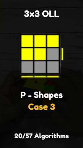 3x3 OLL : P Shapes - Case 3 | 20/57 Algorithms