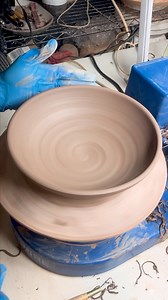 The Alaska Bowl is one of our most popular shapes. (@Alislagle has gone on the record saying it’s her favorite, in fact.) Originally designed for dessert at Eleven Madison Park, it can be used for everything from a brothy entree to a heaping bowl of ice cream. We form them using the roller process in conjunction with hand trimming. The process of forming a bowl so that it’s ready to be bisque fired and glazed takes all day. In the morning, one of our artisans takes pucks of clay and uses the rol