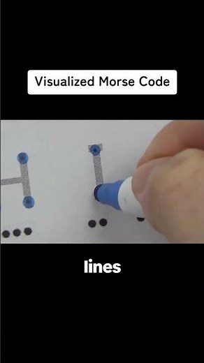 This Is What Morse Code Really Looks Like 😳 #shorts