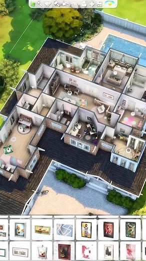 San Sequoia Big House Interior Tour for 8 Sims 2 Stay Over Guests