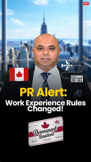 🚨 Express Entry Update: Minimum work experience is now 12 months! Part-time counts, Canada or abroad—check your eligibility before applying. Don’t miss your chance to get your PR invitation! 🇨🇦✨ 📞 Call us today: 905-461-2424 🔗 Book a consultation: https://iccimmigration.ca/book-consultation #ExpressEntry #CanadaImmigration #WorkExperienceMatters #PRUpdate #ImmigrationNews #applysmart | ICC Immigration Canada
