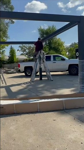 Modern Aluminum Pergola Motorized Review Timelapse