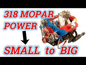 Uncle Tony's 318 2 brl Mopar build challenge progress.
