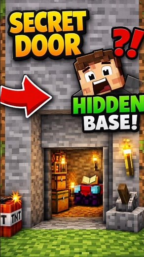 Minecraft Secret Door You NEVER Knew Existed 😱#shortvideo#minecraft#gamerfleet#gaming#shorts