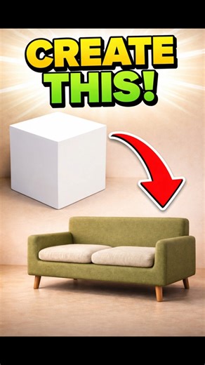 Simple cube become SOFA 🛋💚Maya Tutorials : Model a Simple sofa in autodesk maya#3d #mayatutorials