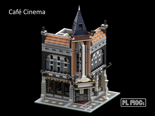 LEGO MOC-87811 Café Cinema - 10255 Assembly Square Alternative Build (Modular Buildings 2021)