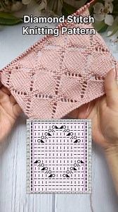 678K views · 6.2K reactions | How to knit Diamond Pattern #knittingdesign #knittingstitchpatterns #knittingpattern #knitstitch #strickmuster #stricken #diamondknit #tejidos | Free Knitting Patterns | Facebook