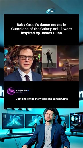 Baby Groot's dance moves in Guardians of the Galaxy Vol. 2 were inspired by James Gunn
