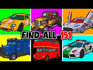 How To Get ALL 151 CARS In Roblox Find the Cars!