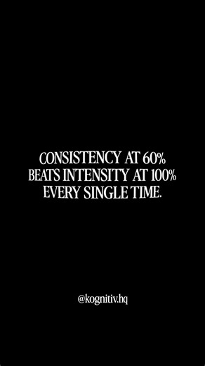 Why Consistency Beats Intensity Every Time