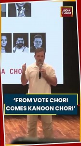Rahul Gandhi: “From Vote-Chori Comes Kanun-Chori, Then Sanstha-Chori” #votechori #eci #rahulgandhi