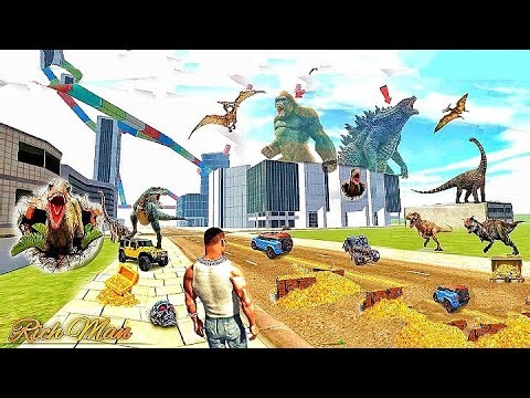 Indian Bikes Driving 3D Hulk Vs Godzilla New Update Cheat Codes Live | Gta 5 | Funny Gameplay 5