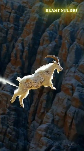 Goat Leaps Stylishly Through the Air Over Cliffside! 🐐💨 | Epic Animal Moment