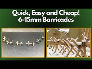 How to Guide: Simple Wargaming barriers easy Terrain for Tabletop Battles