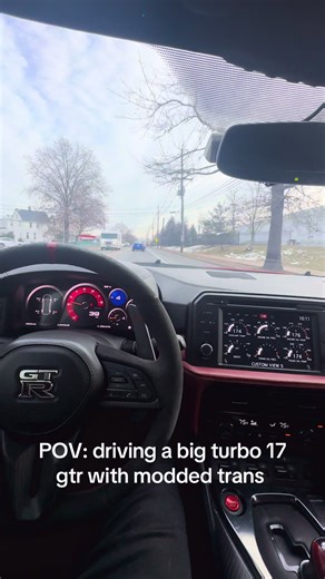 POV: driving a 2017 gtr with big turbos and upgraded trans. #pov #gtr #r35 #turbo