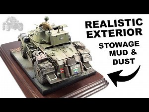 HOW TO MAKE REALISTIC VEHICLE STOWAGE, MUD & DUST | STAGHOUND 1/35TH SCALE
