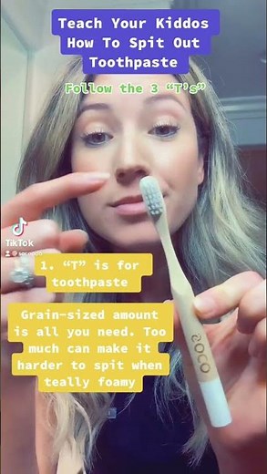 Teach Your Kiddos How to Spit Out Toothpaste #shorts