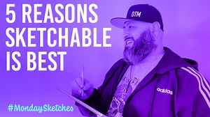Photoshop - #MONDAYSKETCHES w 2D Illustrator @DeltaTangoMike - 5 reasons Sketchable PLUS is the best drawing app on the Surface