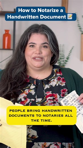 Handwritten documents show up at notary appointments all the time — IOUs, letters, notes… even napkins. 📝 But without a notarial certificate, nothing can be notarized. Before you proceed, always confirm what type of notarization is required so the correct certificate can be attached. No certificate = no notarization. If you’ve ever been handed a handwritten document and told “it’s basically a contract,” this one’s for you. #NotaryTips #NotaryPublic #NotaryEducation #NotaryLife #HandwrittenDocum