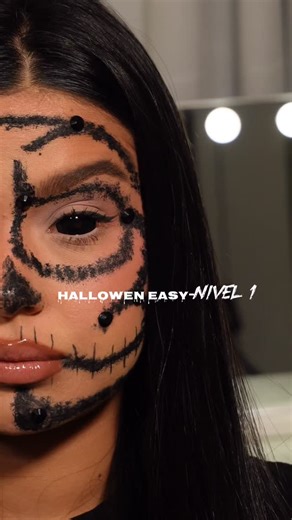 Maquillaje de Calavera Fácil 💀☠️ #makeup #hallowen #31daysofhorror #calavera | elmundodemonchi