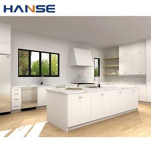 [Hot Item] Modern Style White Wooden Furniture Shaker Style Kitchen Cabinets Ready to Assemble