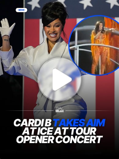 Cardi B slammed US Immigration and Customs Enforcement on Wednesday during the Palm Desert, California, opener of her Little Miss Drama Tour. Midway through the concert, she climbed onto an elevated platform while performing La Cucaracha and asked the crowd if any Guatemalans or Mexicans were in attendance. #cardib #ice #homelandsecurity 🎥 Instagram