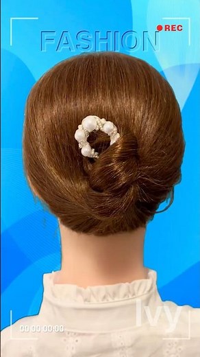 ✨ Easy & Elegant Updos with Hair Accessories 💕 #Updo #hairstyle