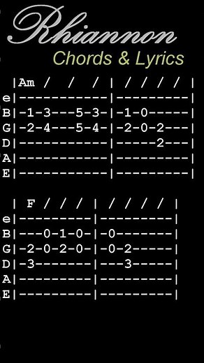 Rhiannon Riff Easy Guitar Lesson #fleetwoodmacrhiannonguitarlesson